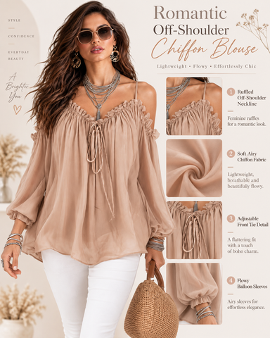 Elegant Off Shoulder Loose Fit Blouse