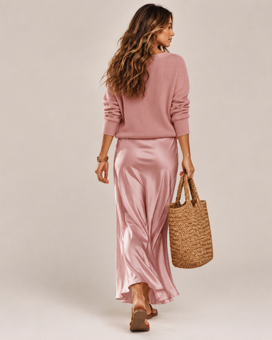 Satin Skirt Set for Women