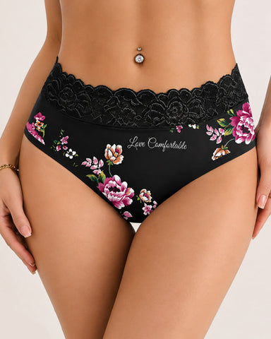 4-Pack Soft Bloom Lace Panties
