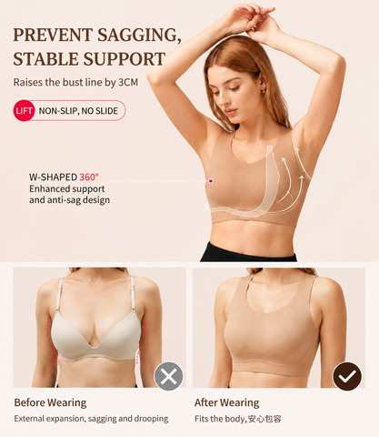 Seamless Wire Free Comfort Invisible Vest Bra