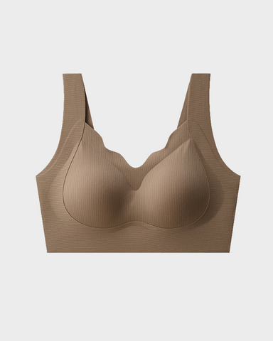 Women's V-neck wireless comfortable and breathable vest bra