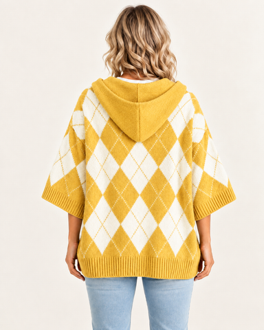 Argyle Hooded Sweater