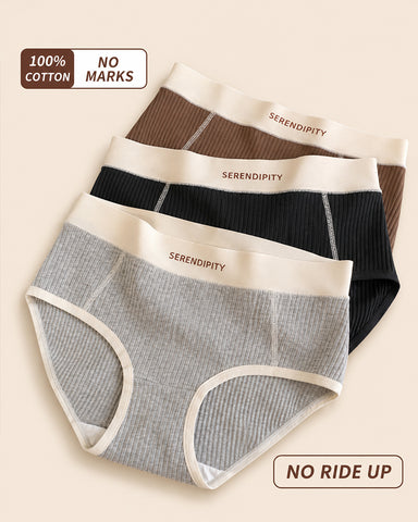 5-Pack Colorblock Ribbed Cotton Briefs