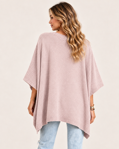 Women's Oversized Batwing Sleeve Knit Top