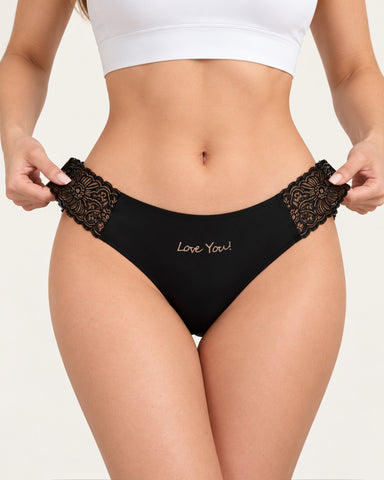 Women's Lace-Trim Bikini Panties – 6-Pack