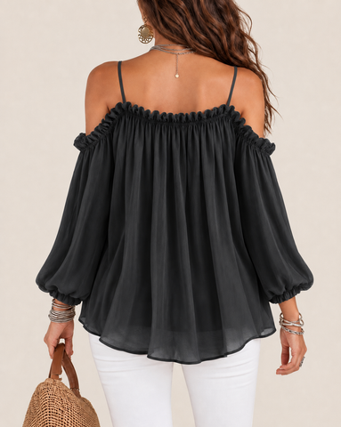 Elegant Off Shoulder Loose Fit Blouse