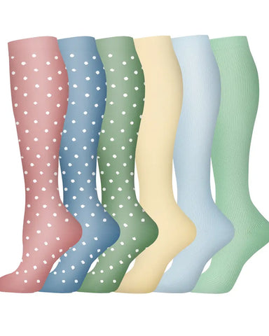 6-Pair High Elastic Breathable Compression Socks