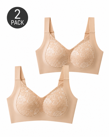 Wireless Lace Full-Coverage Support Bra