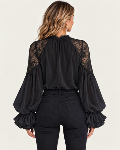 Romantic Chiffon Lace Top