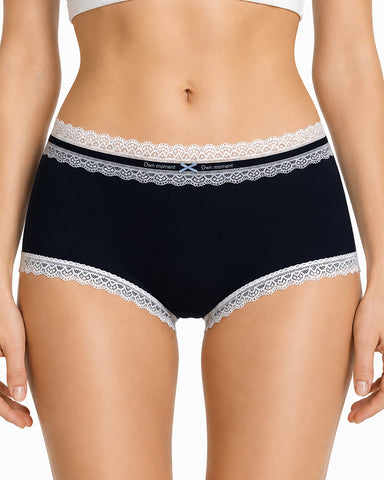 5-Pack Pure Cotton Lace Trim Panties