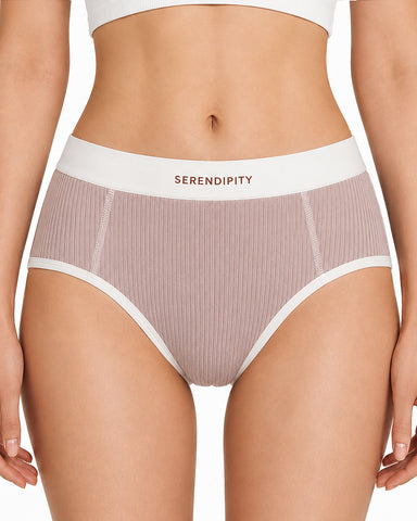 5-Pack Colorblock Ribbed Cotton Briefs