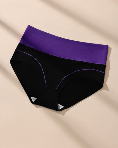 Seamless High-Waist Cotton Briefs