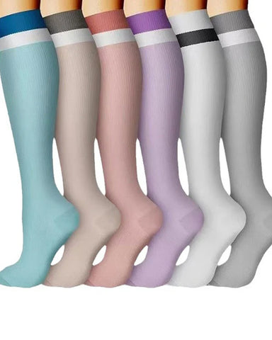 6-Pair High Elastic Breathable Compression Socks