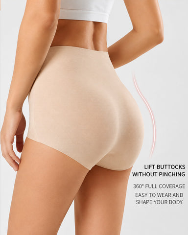 5-Pack  Ice Silk High Waist Tummy Control Panties