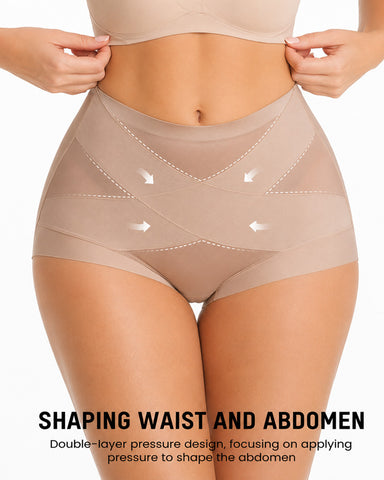 3-Pack High Waist  Sheer Mesh Shaping Panties