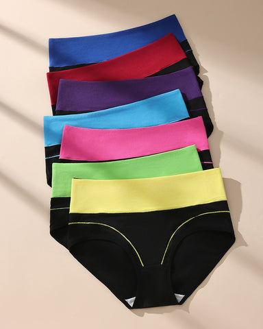 Seamless High-Waist Cotton Briefs