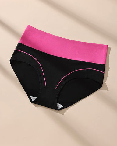 Seamless High-Waist Cotton Briefs