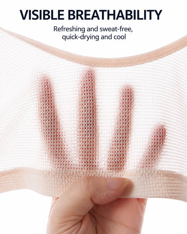 Breathable Front Closure Wireless Bra