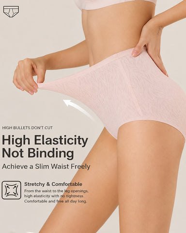 5-Pack High-Waist Stretch Cotton Comfort Panties