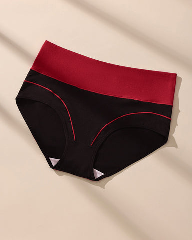 Seamless High-Waist Cotton Briefs