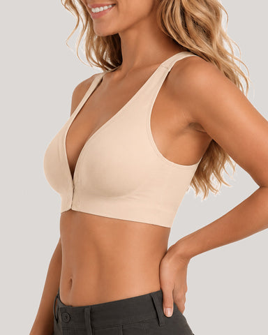 2-Pack Front Closure Deep V Push-up  Bra
