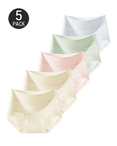 5-Pack Soft Stretch Lace Briefs