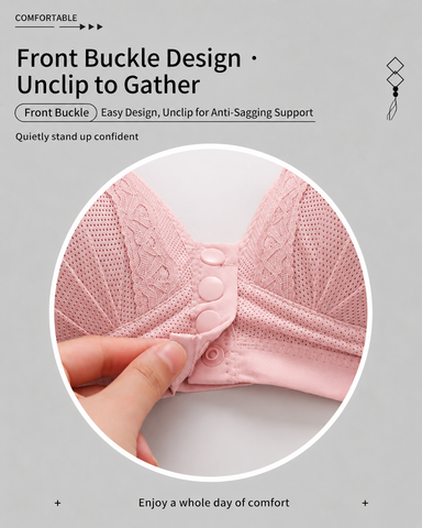 3-Pack Front Closure Wireless Lace Bras
