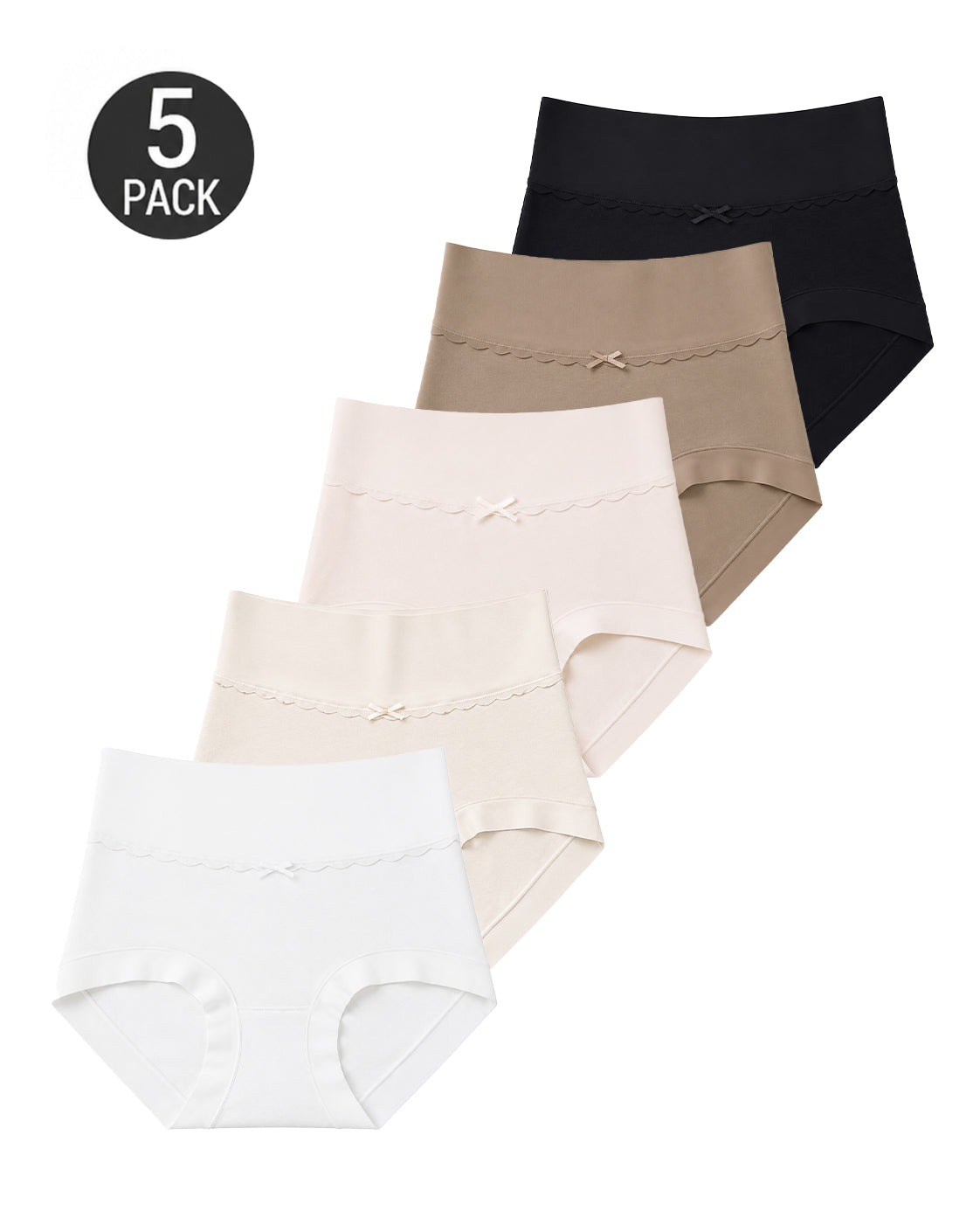 5-Pack Full Coverage Cotton Panties