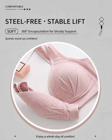 3-Pack Front Closure Wireless Lace Bras