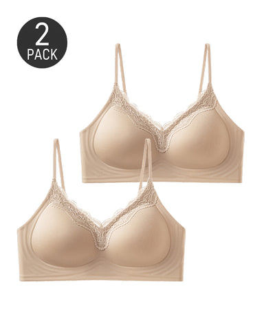 2-Pack  Trim Wire-Free Push-Up Bra