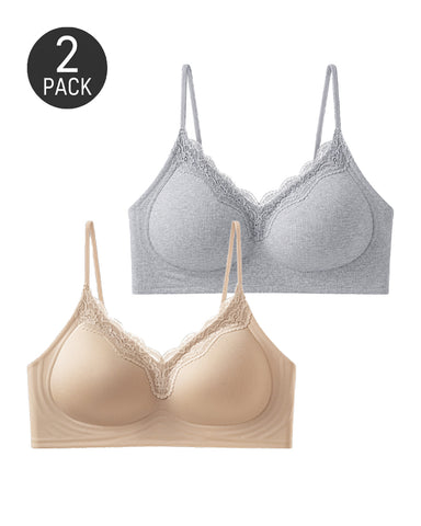 2-Pack  Trim Wire-Free Push-Up Bra