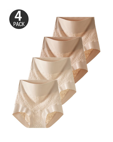 4-Pack Cloud Cotton High-Waist Briefs
