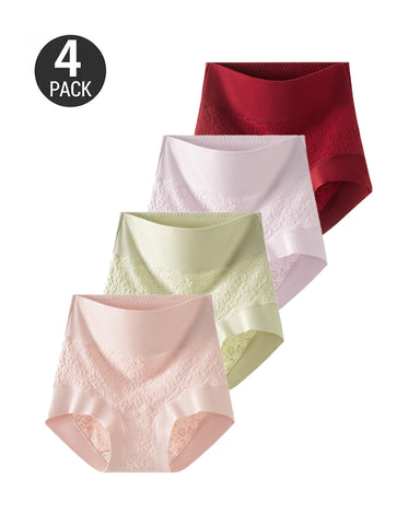 4-Pack Cloud Cotton High-Waist Briefs