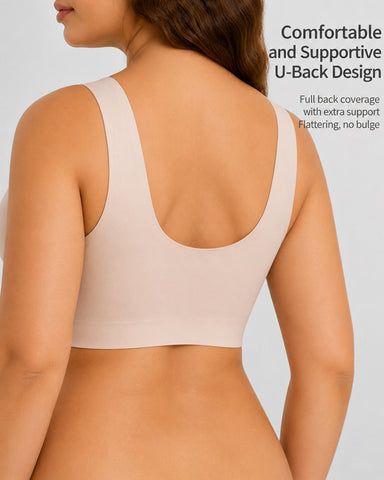 Deep V Crossover Wire Free  Nursing Bra