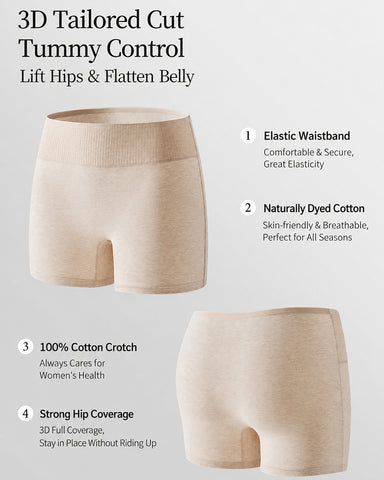 3-Pack Stretch Cotton Comfort Shorts