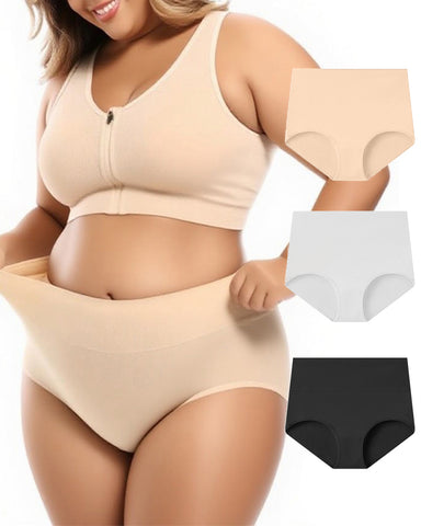 Soft High-Waist Breathable Cotton Briefs