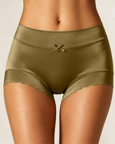 Ice Silk Satin Breathable Briefs