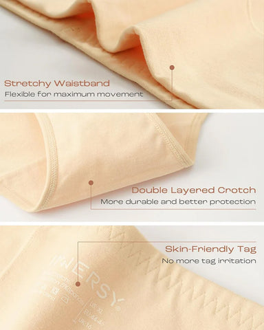 Soft High-Waist Breathable Cotton Briefs