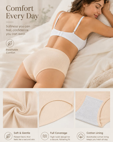 Breathable Cotton Mid-Rise Briefs
