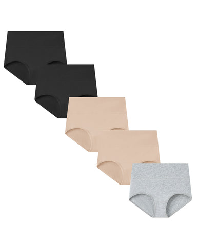 Soft High-Waist Breathable Cotton Briefs
