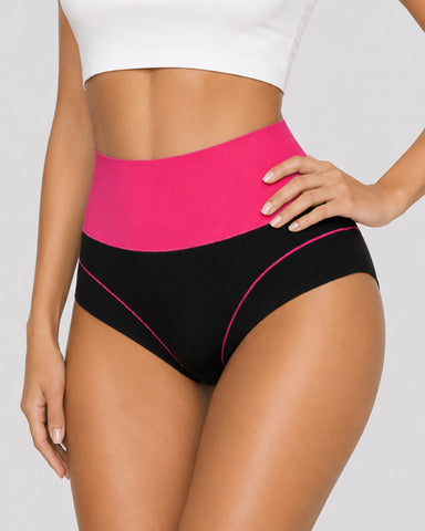 Seamless High-Waist Cotton Briefs