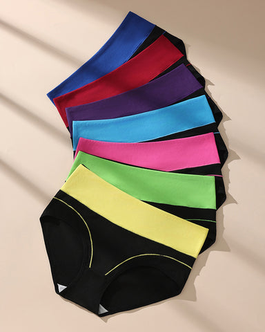 Seamless High-Waist Cotton Briefs