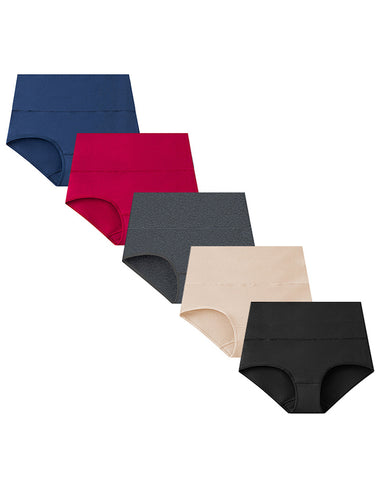 Soft High-Waist Breathable Cotton Briefs