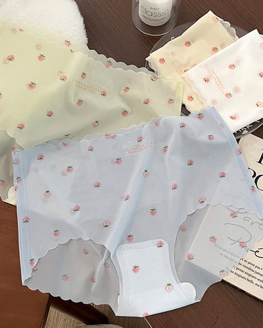 Smooth Ice-Silk Printed Panties