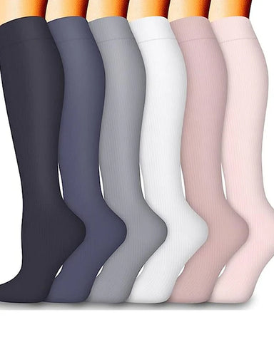 6-Pair High Elastic Breathable Compression Socks