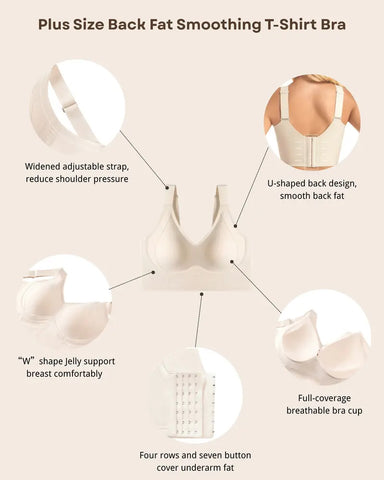 Plus Size Jelly Push-Up Bra