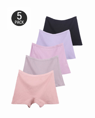 Cotton Ribbed Comfort Boyshorts