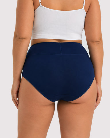 Soft High-Waist Breathable Cotton Briefs