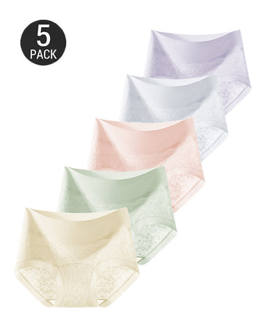 5-Pack Soft Stretch Lace Briefs