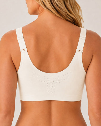 Front Zipper Seamless Push Up Breathable Vest Bra